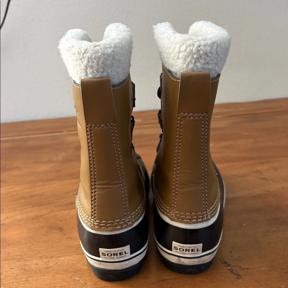 Sorel Brown and Black Insulated Boots Size 3